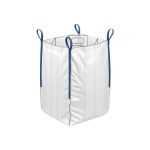 Anti-static baffle bag in blue straps.