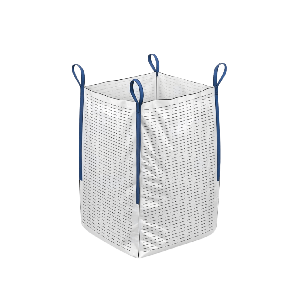 Anti-static ventilated bag in blue straps.