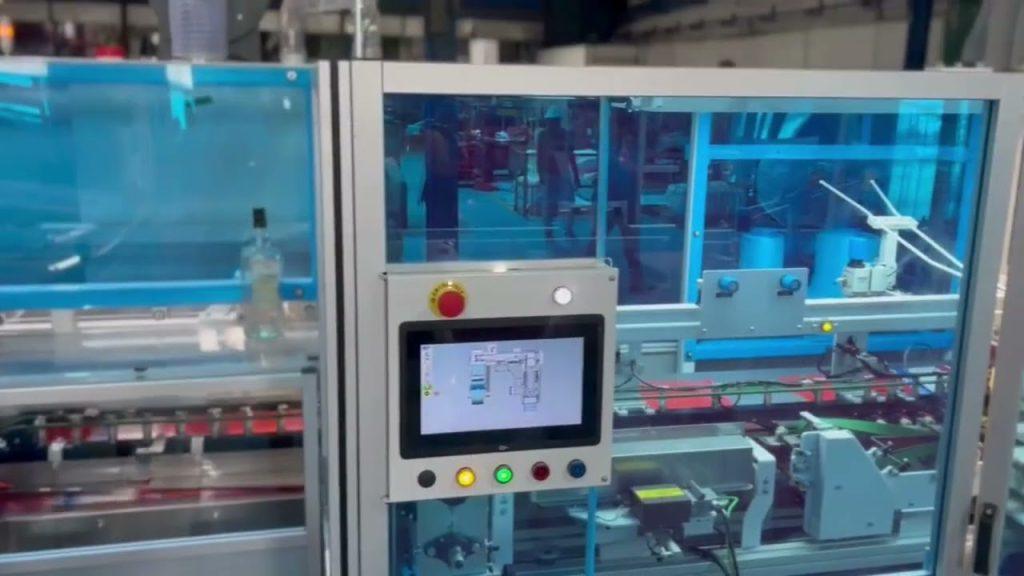 Automated bag conversion machinery running at the Plastipak Lanka manufacturing facility.